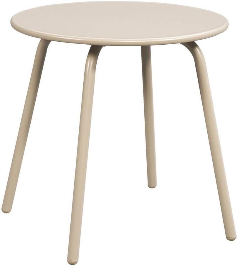 Leen Bakker Bijzettafel Montreal zand metaal 45xØ45 cm