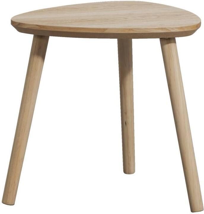 Leen Bakker Bijzettafel Triangel naturel 39 5x40x40 cm