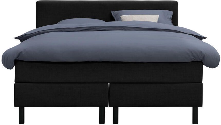 Leen Bakker Boxcombinatie Varberg 5-delig zwart 140x200 cm