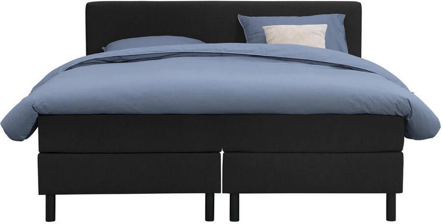 Leen Bakker Boxcombinatie Varberg 5-delig zwart 180x200 cm