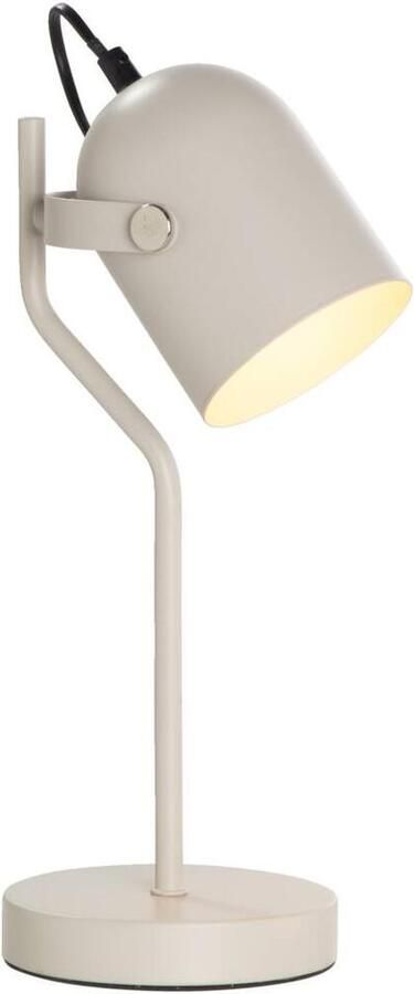 Leen Bakker Bureaulamp Senn beige metaal 39xØ17 5 cm