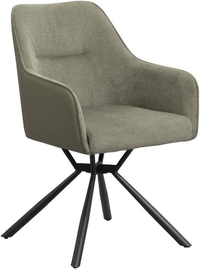 Leen Bakker Eetkamerstoel Saar groen