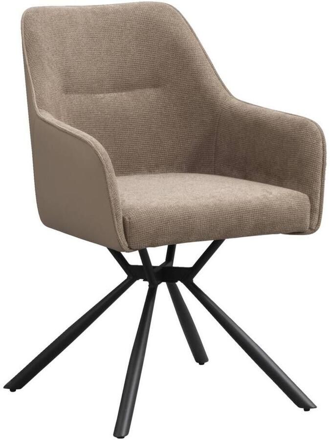 Leen Bakker Eetkamerstoel Saar taupe