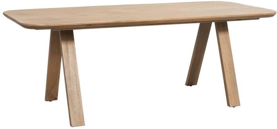 Leen Bakker Eetkamertafel Mandy mangohout 75x180x92cm