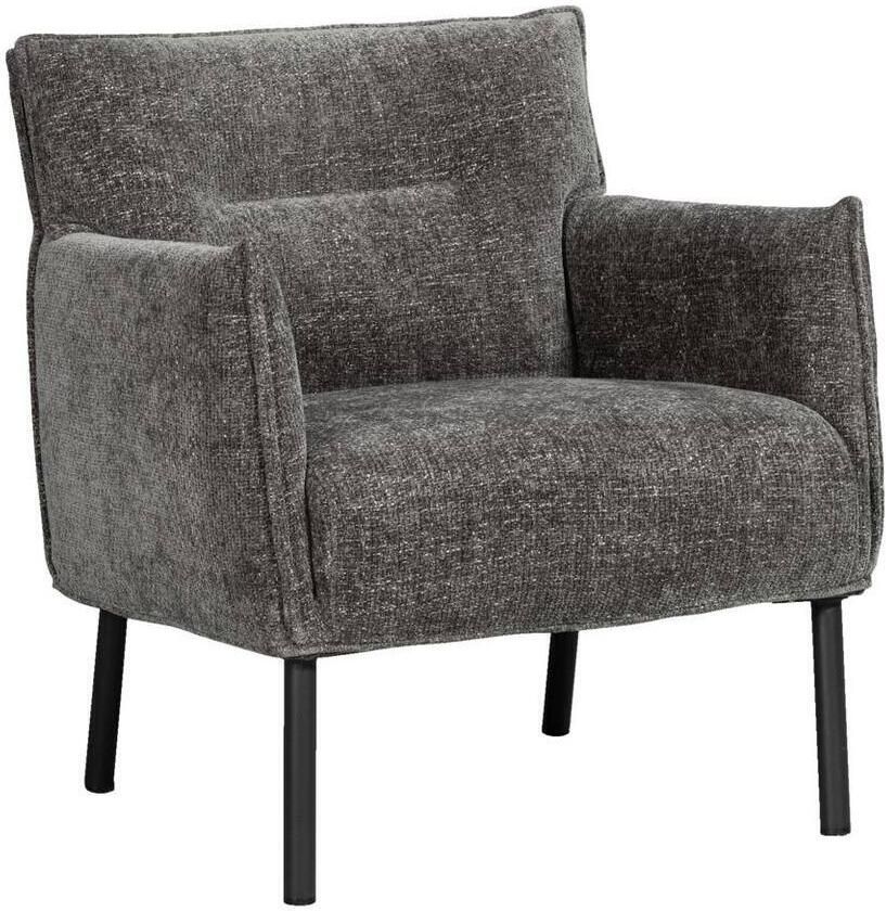 Leen Bakker Fauteuil Teun stof antraciet