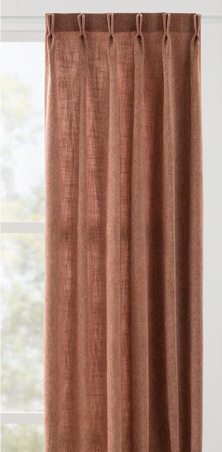 Leen Bakker Gordijnstof Steve lichtdoorlatend roze