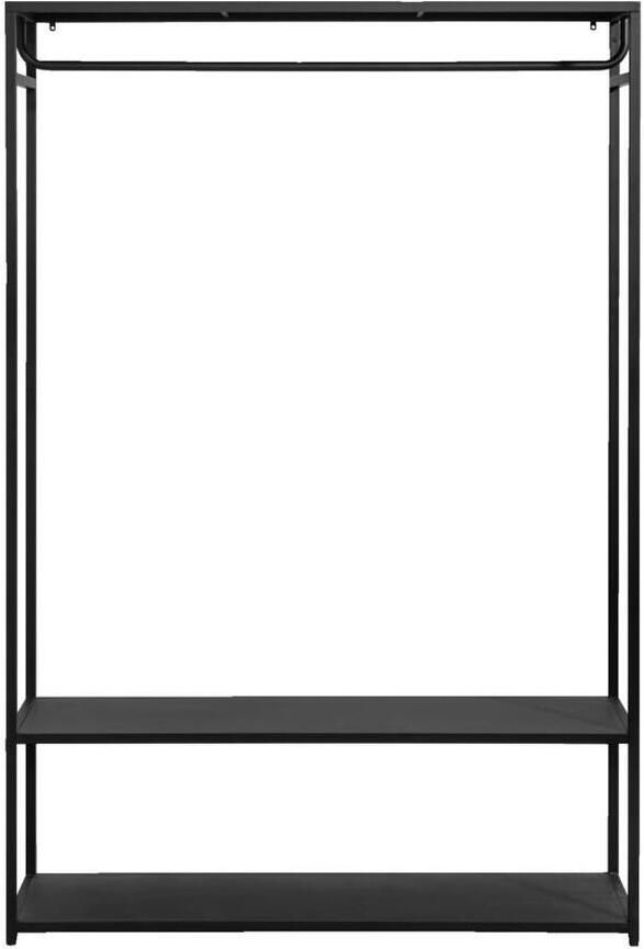 Leen Bakker Halmeubel Isabelle zwart 175x118x40 cm