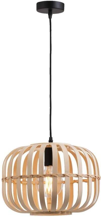 Leen Bakker Hanglamp Asher E27 naturelkleur 150xØ33 cm