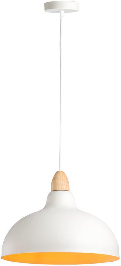 Leen Bakker Hanglamp Canyon wit Ø35 5x80 cm