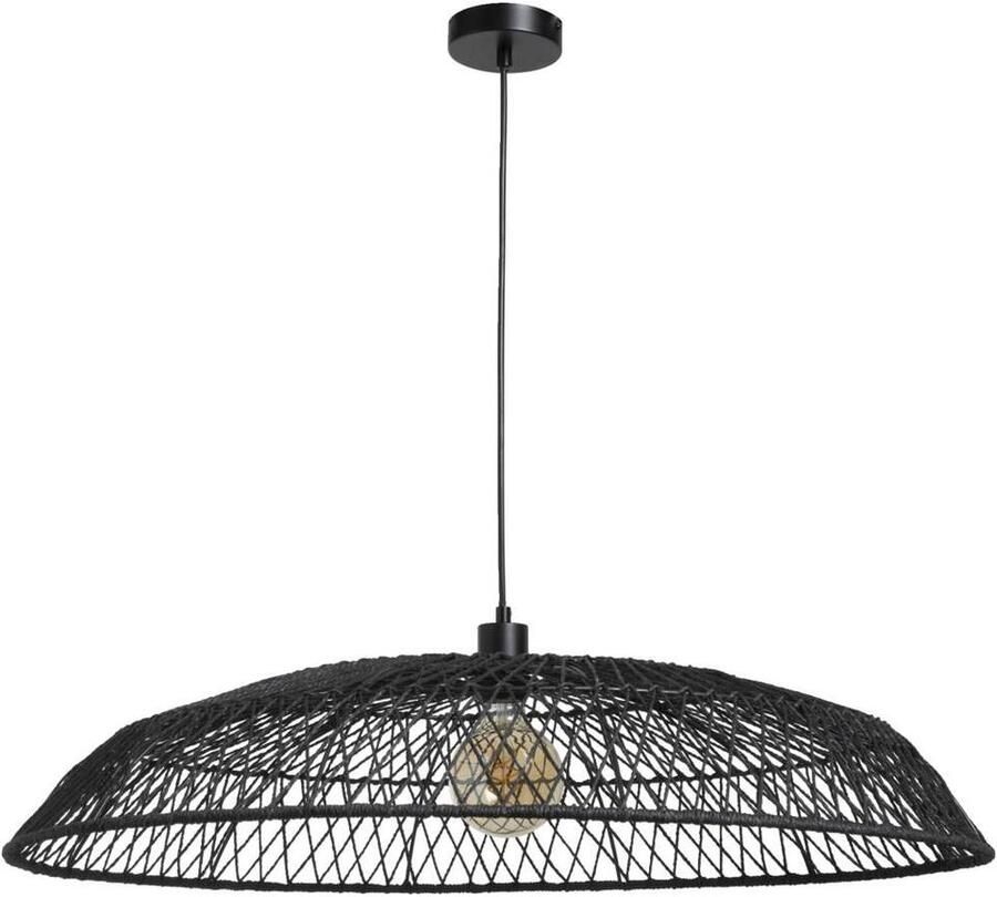 Leen Bakker Hanglamp Estee zwart 120xØ80 cm