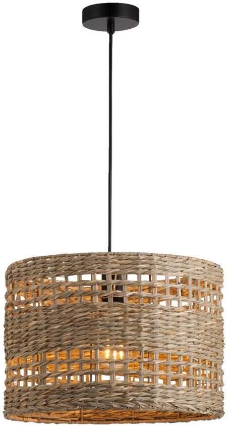 Leen Bakker Hanglamp Rita E27 naturelkleur 120xØ36 cm