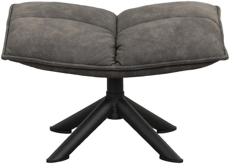 Leen Bakker Hocker Clayton antraciet 45x64x41 50 cm