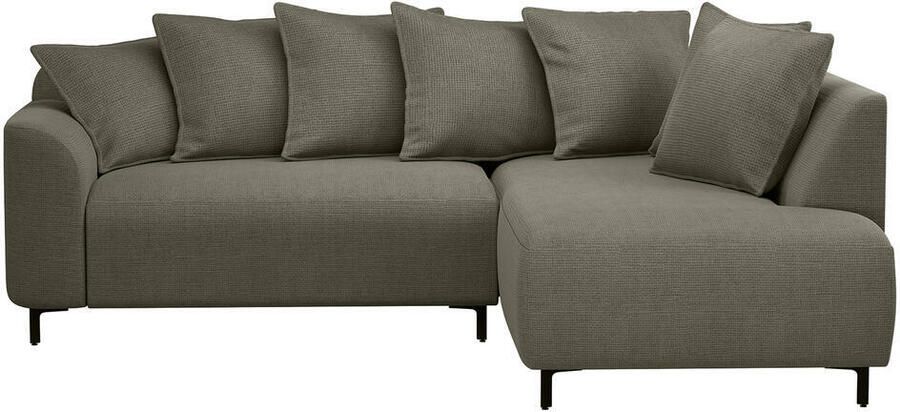 Leen Bakker Hoekbank Elsa rechts stof Eden mokka