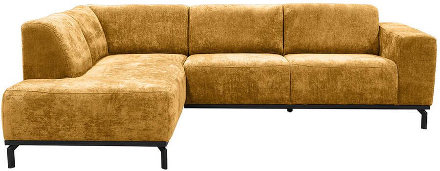 Leen Bakker Hoekbank Lola links okergeel