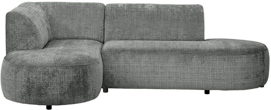 Leen Bakker Hoekbank Luna links stof Cremona grijs