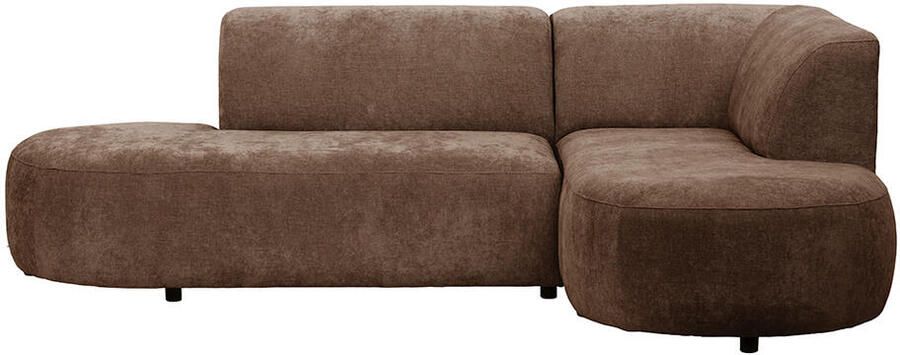 Leen Bakker Hoekbank Luna rechts stof Rebel terra