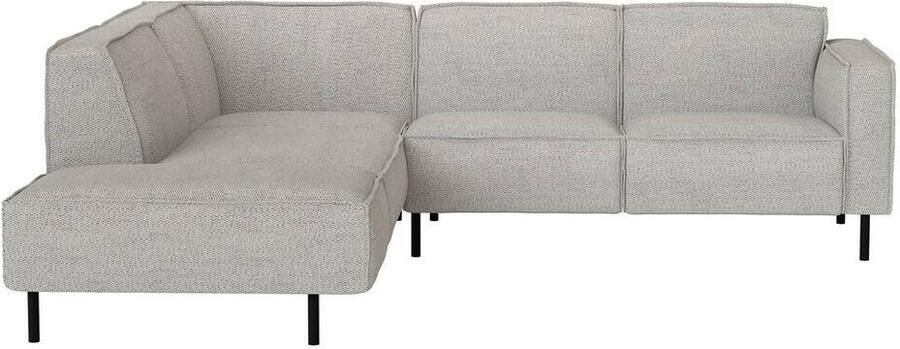 Leen Bakker Hoekbank Madison links Maggy lichtgrijs