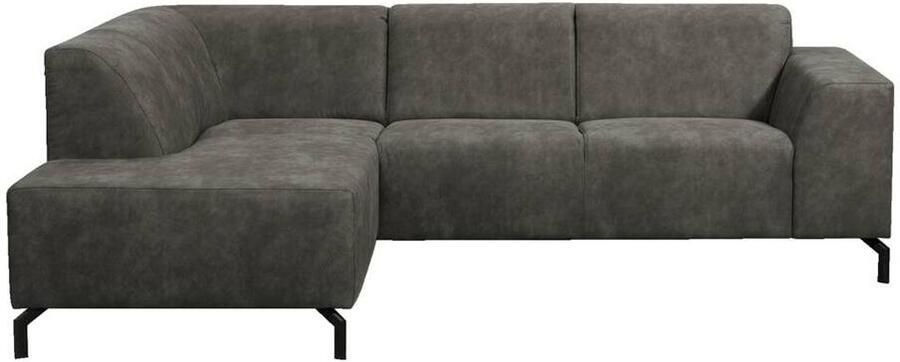 Leen Bakker Hoekbank Noud links antraciet