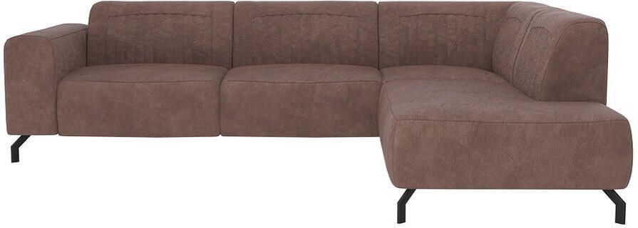 Leen Bakker Hoekbank Otis rechts koffie bruin