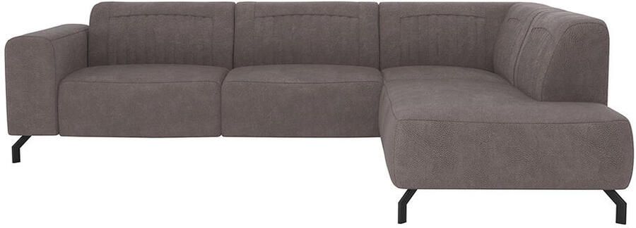 Leen Bakker Hoekbank Otis rechts rook grijs