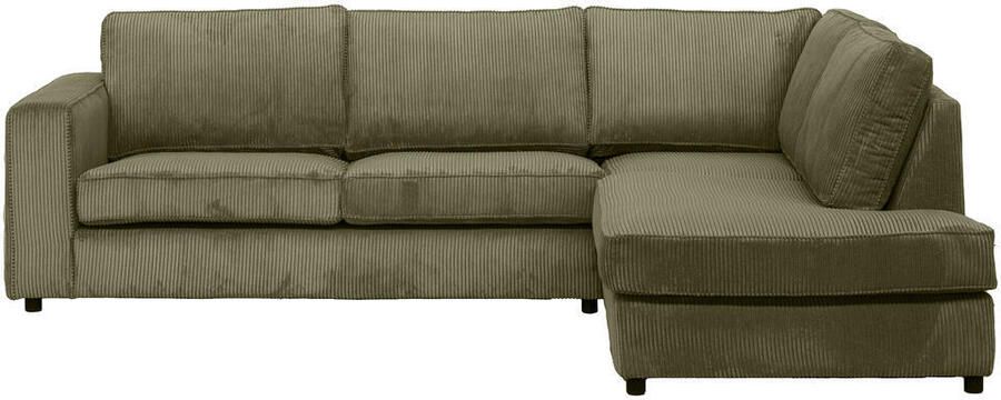 Leen Bakker Hoekbank Stuttgart rechts olijfgroen