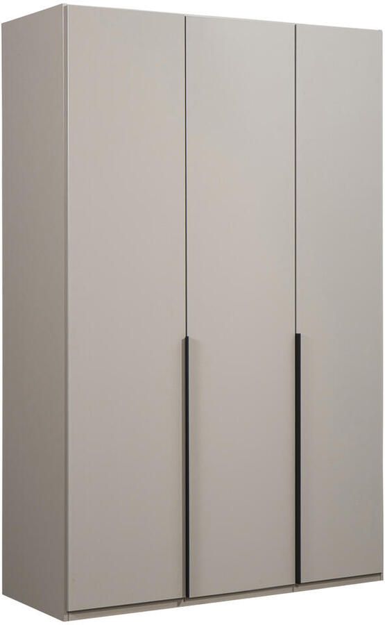 Leen Bakker Kledingkast Milaan 3-deurs kiezel 236x135x58 cm