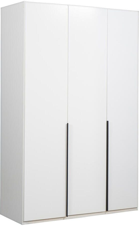 Leen Bakker Kledingkast Milaan 3-deurs wit 236x135x58 cm