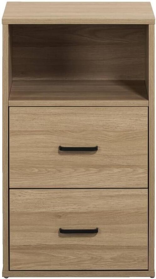 Leen Bakker Ladekast Alex 2 lades naturel 40x35x68 cm