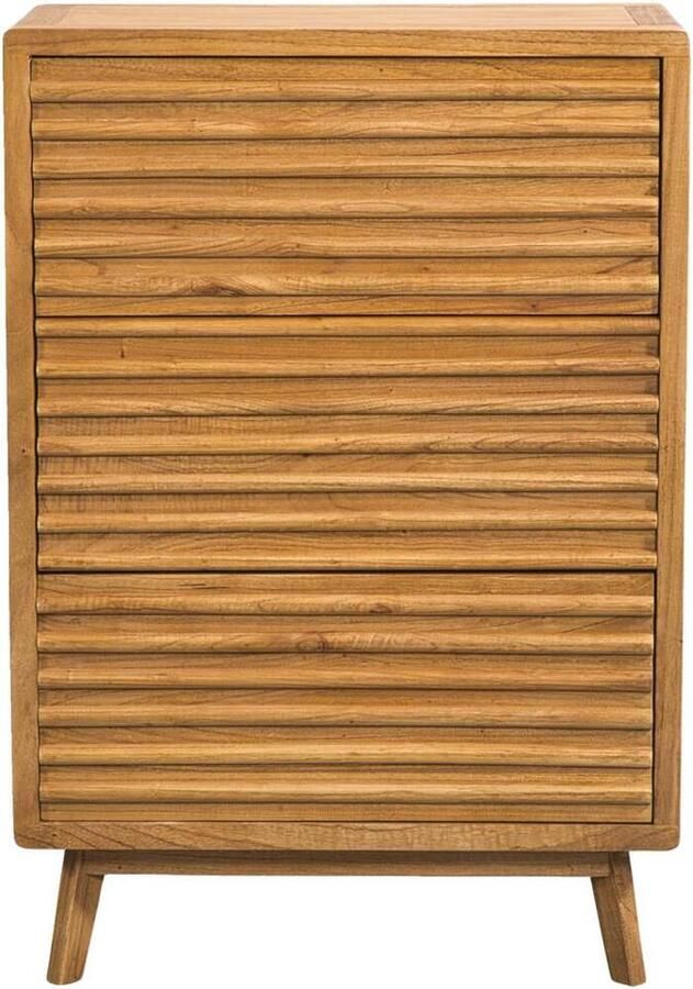 Leen Bakker Ladekast Cinta 3 lades naturel 70x40x102 cm