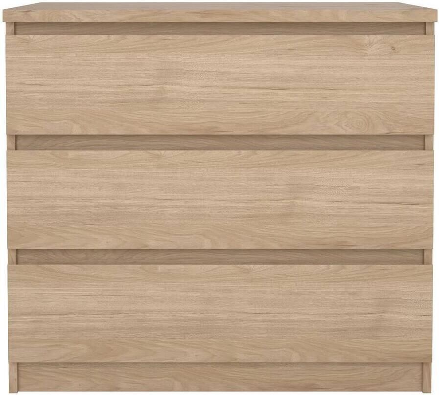 Leen Bakker Ladekast Naia 3 lades eikenkleur 70 1x77x50 cm - Foto 3