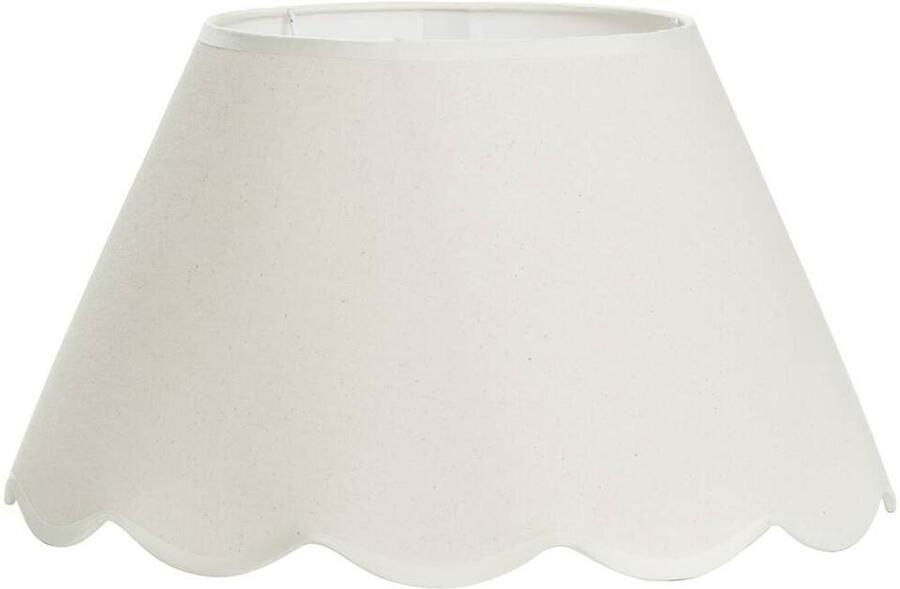 Leen Bakker Lampenkamp Florine off-white katoen 22xØ40 cm