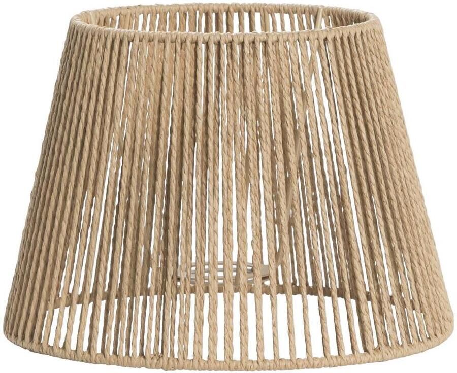 Leen Bakker Lampenkap Bowen naturel papier 18xØ25 cm