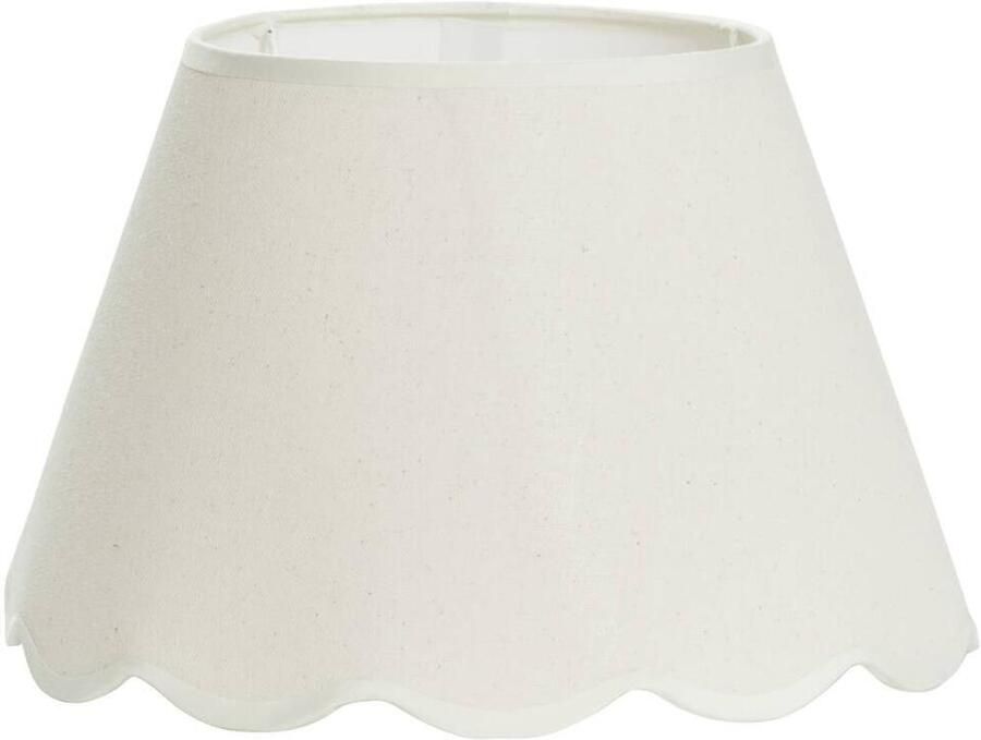 Leen Bakker Lampenkap Florine off-white katoen 19xØ30 cm