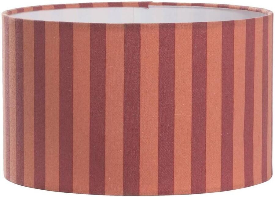 Leen Bakker Lampenkap Juul stof roze rood 15xØ25 cm