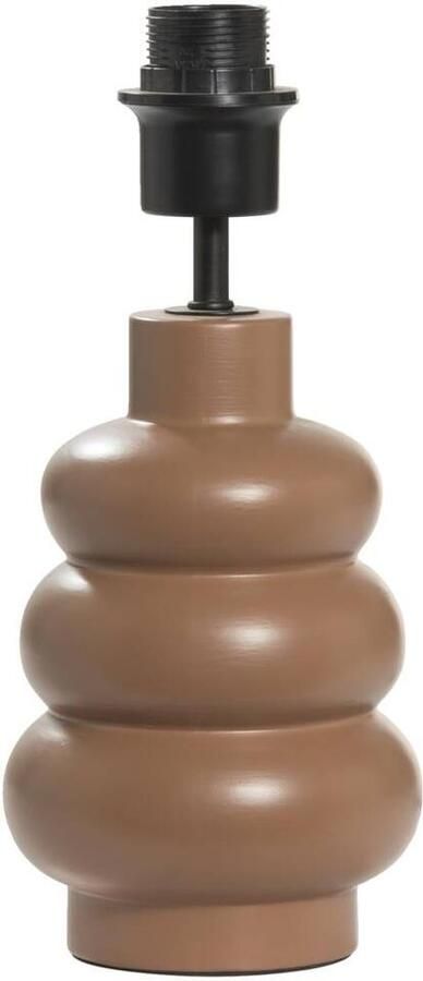 Leen Bakker Lampvoet Femm bruin keramiek E27 27xØ13 cm