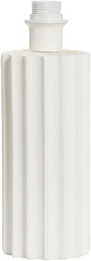 Leen Bakker Lampvoet Linne wit keramiek 33 5xØ12 cm
