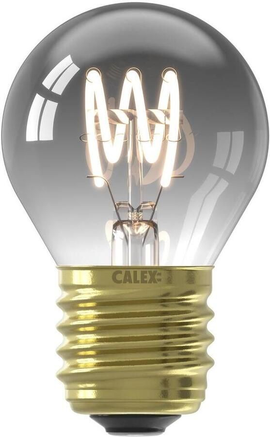 Leen Bakker LED filament kogellamp dimbaar titanium E27 2.5W