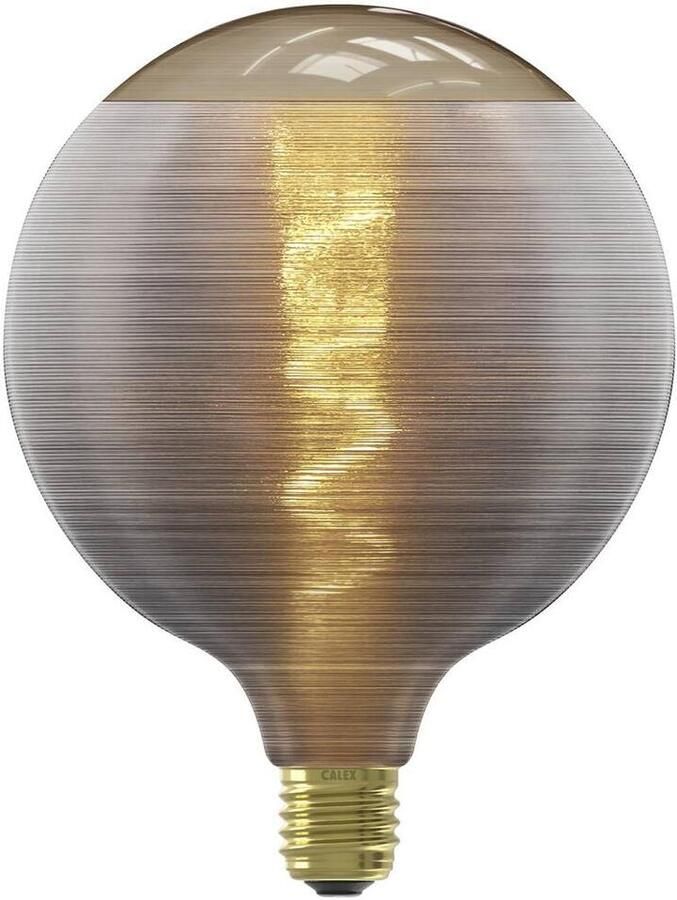 Leen Bakker LED filament silklamp dimbaar grijs E27 4W 80LM