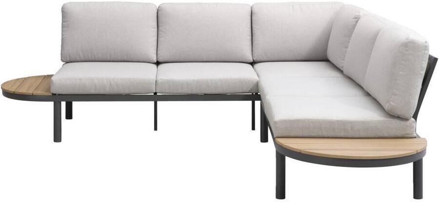 Leen Bakker Loungebank Soulac antraciet 81x243x71 5 cm