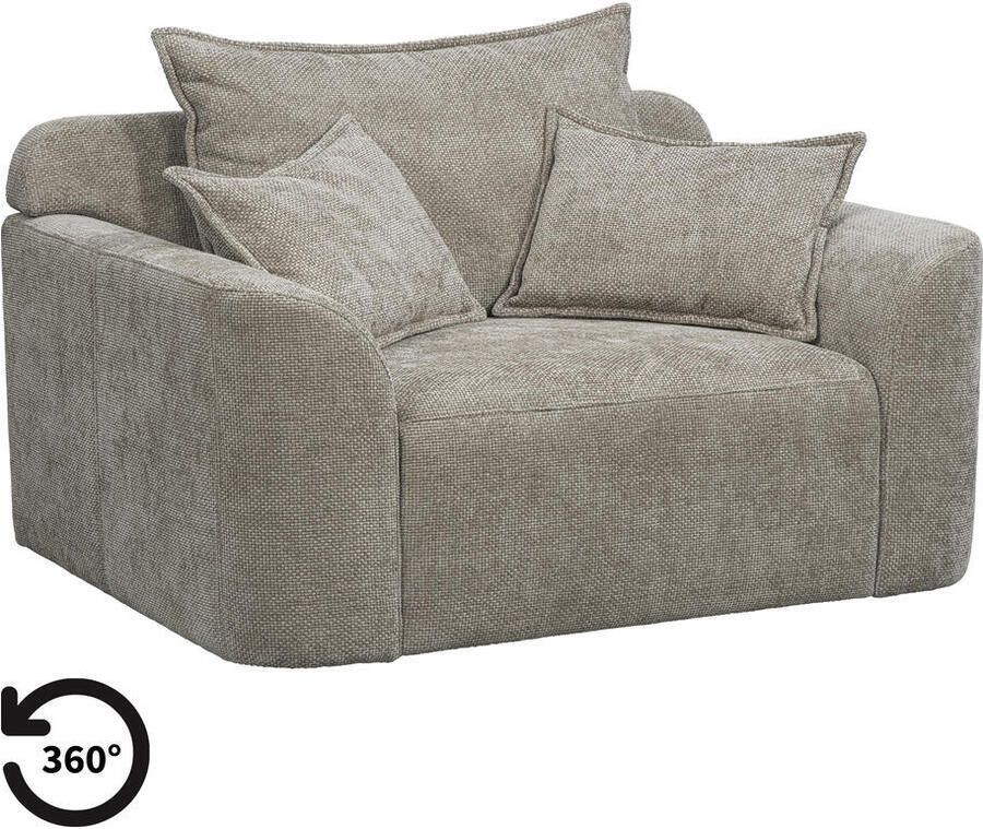 Leen Bakker Loveseat Elsa stof Eden taupe