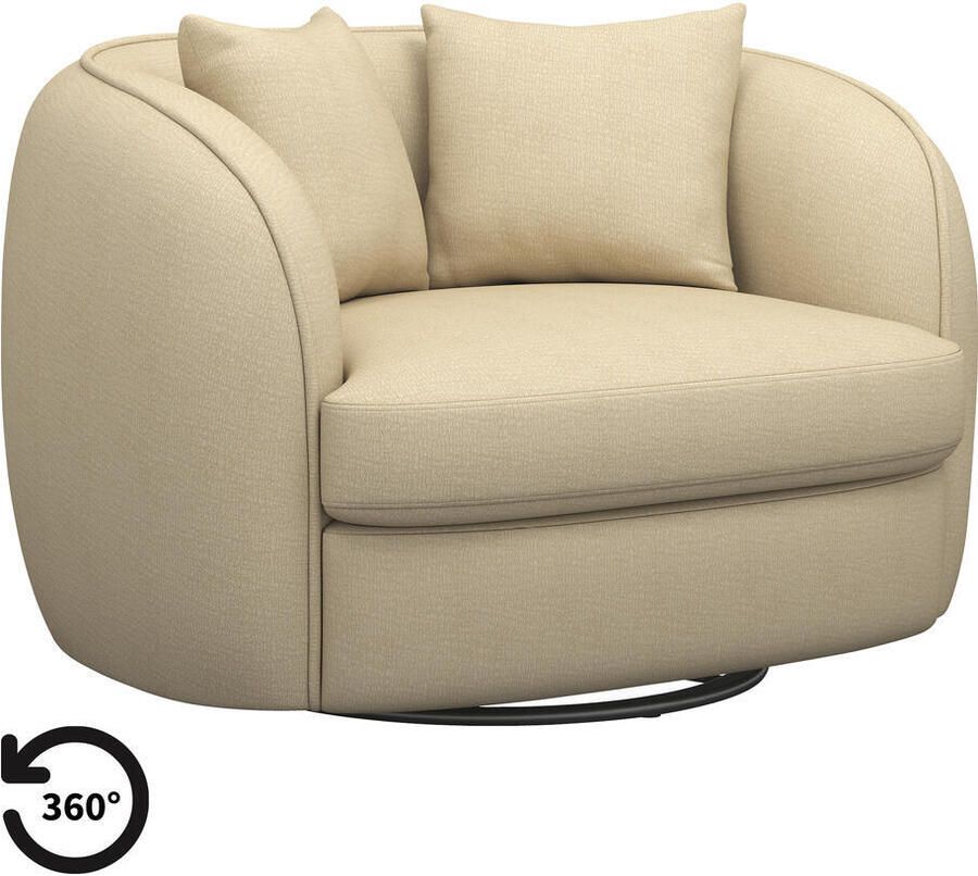 Leen Bakker Loveseat Enzio stof Elephant beige