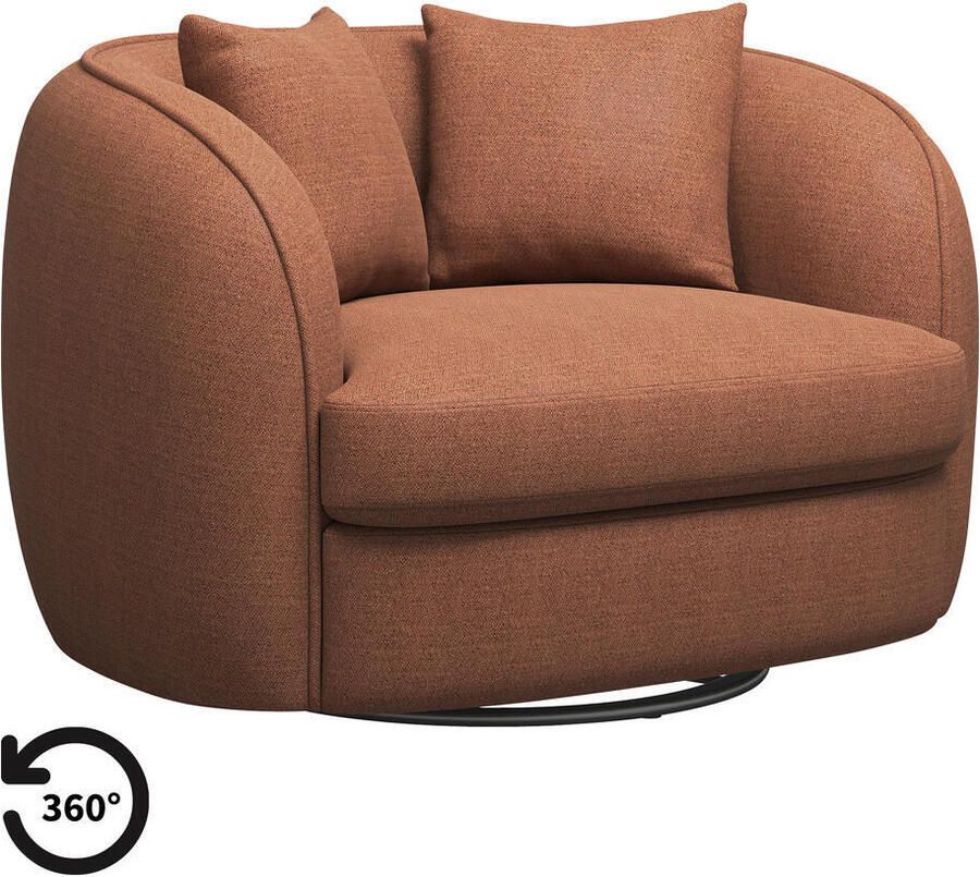 Leen Bakker Loveseat Enzio stof Pure terra