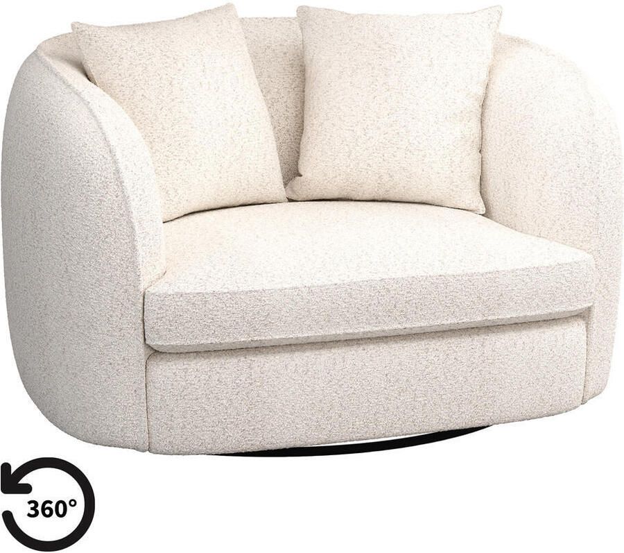 Leen Bakker Loveseat Enzio stof Wales crème