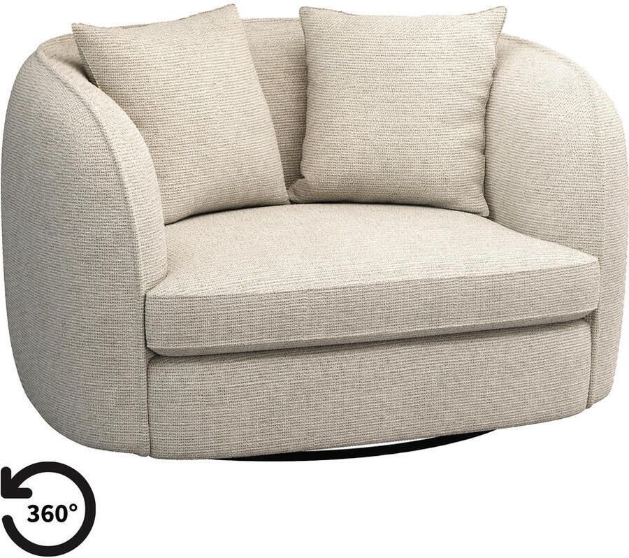 Leen Bakker Loveseat Enzio stof Wandy champagne