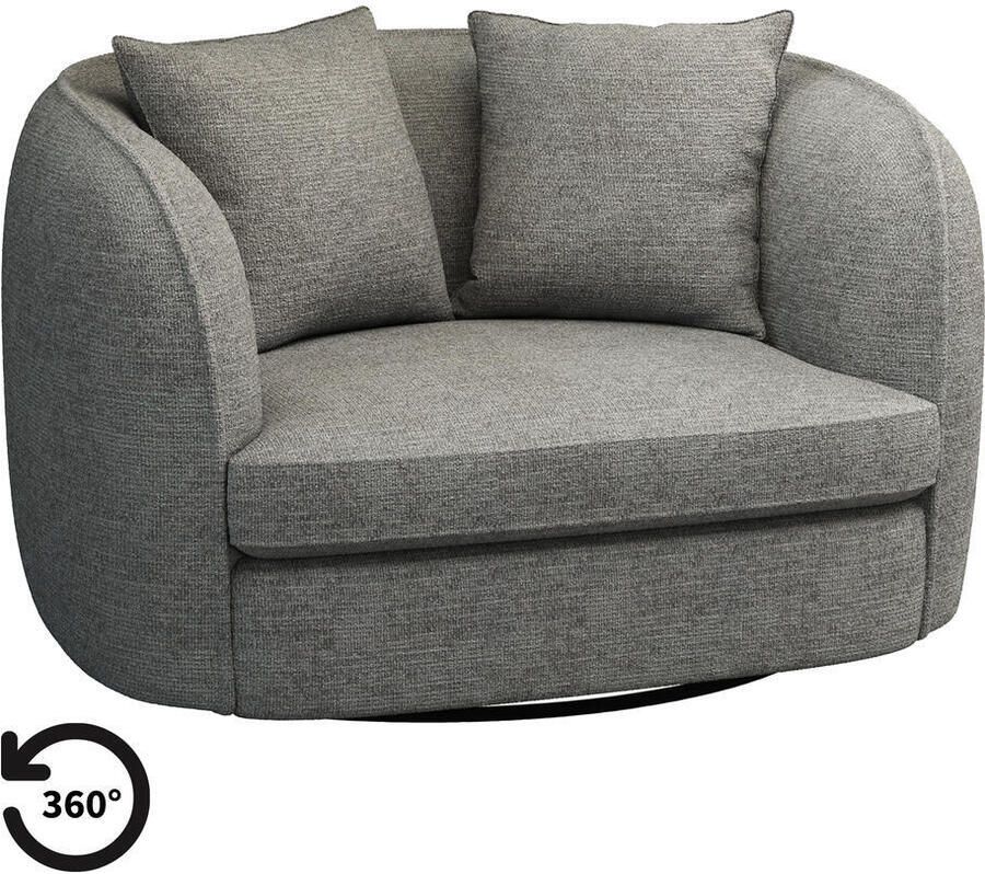 Leen Bakker Loveseat Enzio stof Wandy grijs