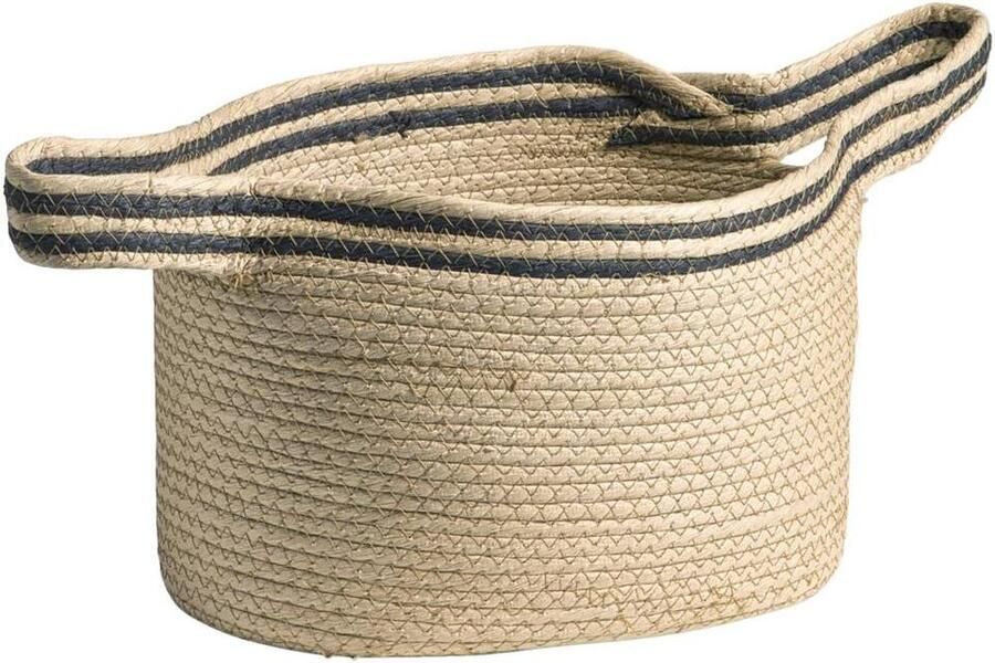Leen Bakker Mand Mila écru 32x29x25 cm