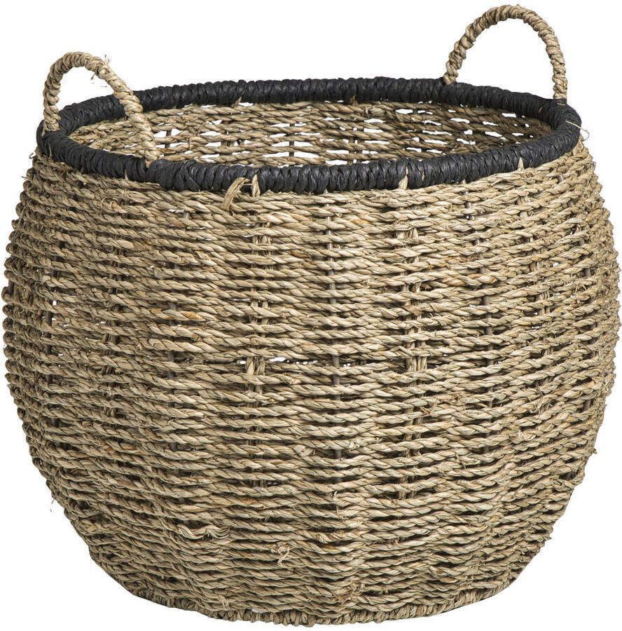 Leen Bakker Mand Nomad zwart bruin 24xØ33 cm