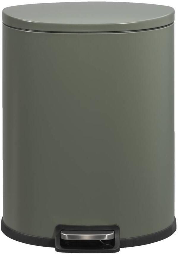 Leen Bakker Pedaalemmer Flatback 50 liter groen 64x48 5x36 8 cm