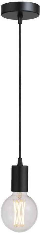 Leen Bakker Pendel hanglamp zwart E27 200 cm