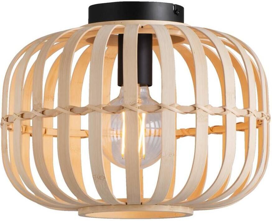 Leen Bakker Plafondlamp Asher naturel E27 23xØ33 cm